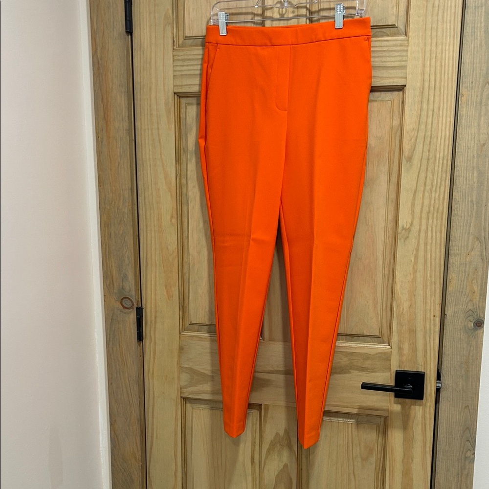 Rachel Zoe Bright Orange Cropped Pants